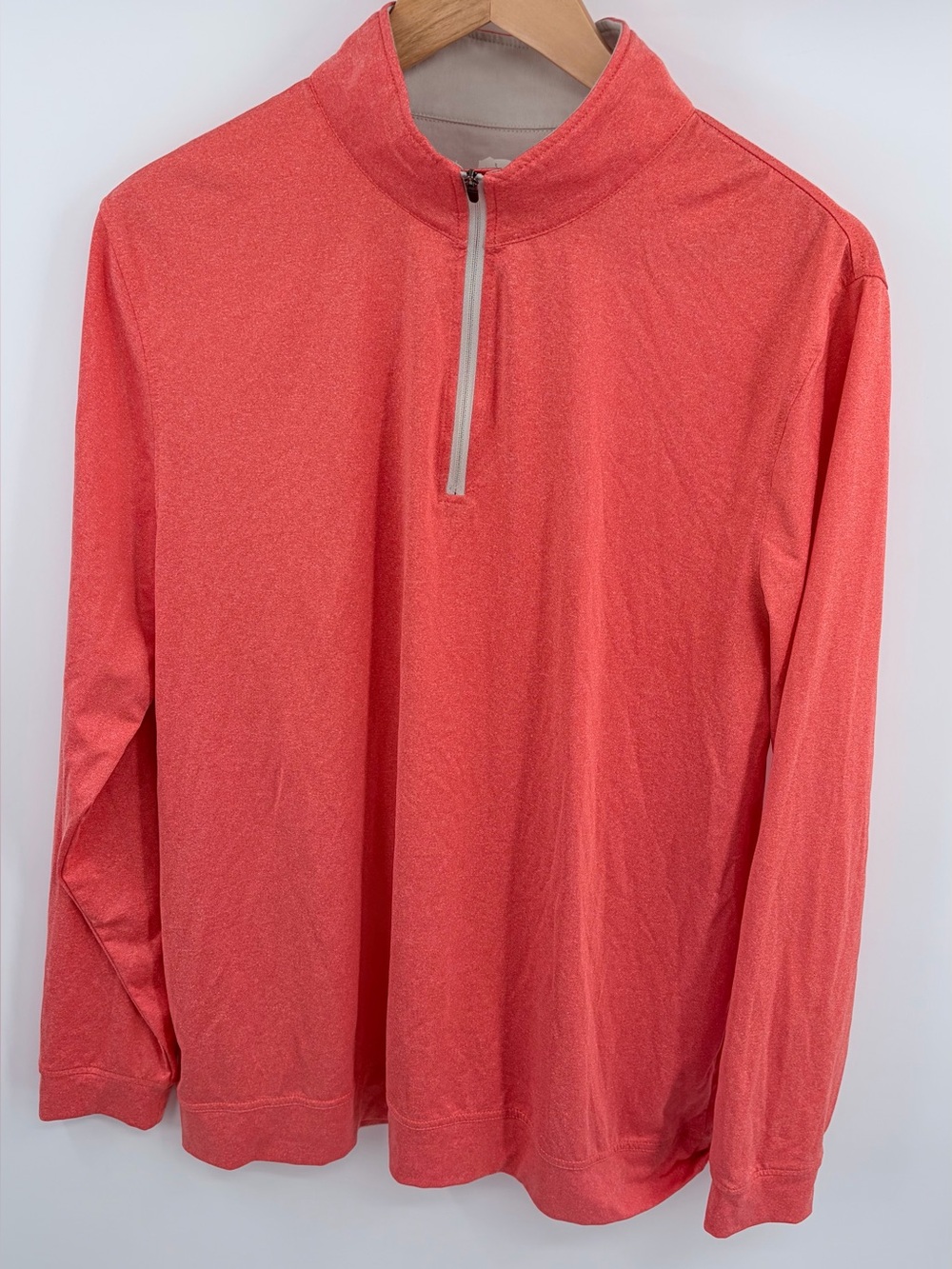The Normal Brand performance quarter zip sunrise orange men’s L golf preppy